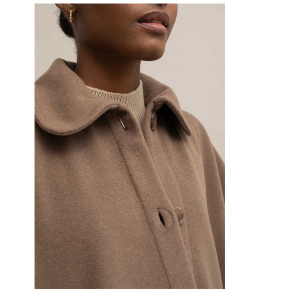 NWT Mus & BomBon Saja Cape Brown Check Plaid (Cuadros Marrón) | Made in Spain - Picture 7 of 15